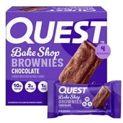 Quest Bake Shop Brownies, Chocolate Flavor, 10g Protein, 4 Count