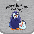 thumbnail image 4 of Inktastic Happy Birthday, Nana- Cute Penguins Boys or Girls Baby Bib, 4 of 4