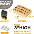 thumbnail image 7 of SpaceAid Bamboo Wrap Organizer with Cutter and Labels, Plastic Wrap, Aluminum Foil and Wax Dispenser for Kitchen, 7 of 7