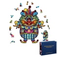 thumbnail image 1 of Rompecabezas De Madera Payaso Piezas De Rompecabezas De Forma Irregular Únicas Rompecabezas De Madera En Forma De Animal Para Adultos Niños Colección De Juegos Familiares Regalo Moyic HA037538-00, 1 of 6