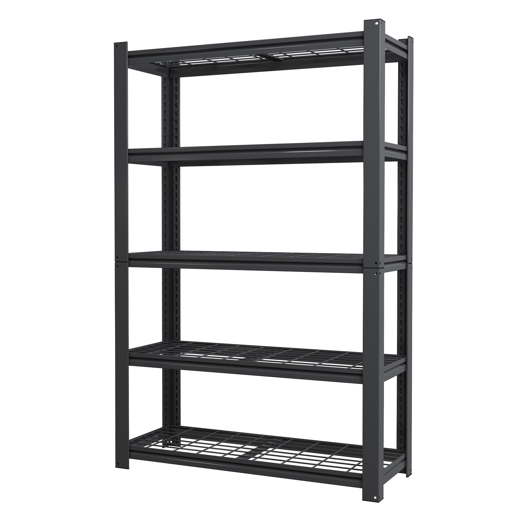 Xiweot 5-Tier Heavy Duty Metal Storage Shelving,2000lbs Capacity Adjustable Industrial Metal Shelving Unit,Freestanding Storage Rack for Garages,Warehouses,Warehouses,35.4"W x 15.7"D x 72"H