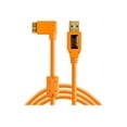 thumbnail image 4 of Tether Tools TetherPro 15' USB 3.0 Type-A Male to Micro-USB Right-Angle Male Cable, High-Visibility Orange, 4 of 6