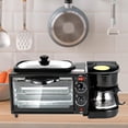 thumbnail image 1 of Horno para hacer desayuno, estación de desayuno, tostadora con tapa, horno tostador 3 en 1, plancha antiadherente, Mini máquina para hacer desayuno en, 1 of 8