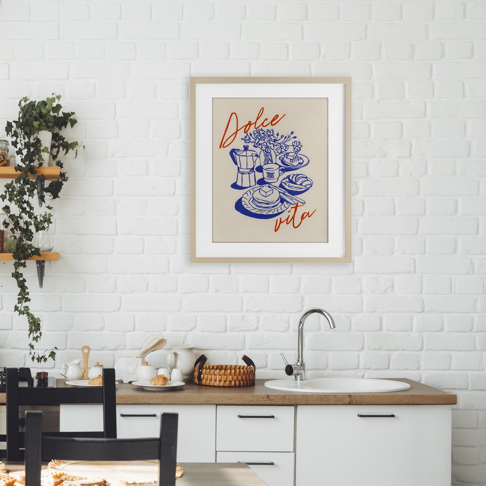 Stupell Industries Retro Breakfast Morning Spread Birch Framed Print Under Glass, design by The Prints Vibe