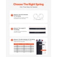 thumbnail image 6 of VEVOR Garage Door Torsion Springs, Pair of 0.207 x 2 x 24 in, 16000 Cycles, Electrophoresis Black Coated for Replacement, Garage Door Springs with Non-Slip Winding Bars, Gloves and Mounting Wrench, 6 of 9