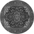 thumbnail image 1 of Ahgly Company Indoor Round Medallion Gray Traditional Area Rugs, 7' Round, 1 of 1