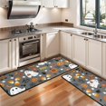 thumbnail image 3 of Kitchen Rugs Sets Of 2,Halloween Cute Ghosts with Boo Anti Fatigue Kitchen Mat Rugs Non Slip Washable,Decorative Kitchen Floor Mats for Kitchen,Sink,Laundry,17"x47"+17"x47", 3 of 5