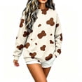 thumbnail image 5 of Guluxicc Women's Graphic Sweatshirts Oversized Pullover Crew Neck Long Sleeve Casual Sweatshirts for Everyday Fall Winter, 5 of 8