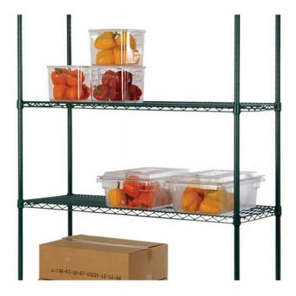 FocusFoodService FF1236GN 12 in. x 36 in. Epoxy Wire Shelf - Green