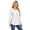 41-WHITE, variant on Long Sleeve Blouses for Women Fall Dressy Eyelet Shirts Tops Ladies 2025 Blue Crew Neck Cute Casual Tee Shirts L