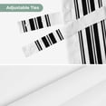 thumbnail image 6 of Black White Stripe Tie Up Valance Curtains for Windows, Kitchen Curtains Window Shades, Abstract Geometric Light Filtering Roman Curtain Valances for Bedroom/Bathroom/Cafe 42"x12", 6 of 9