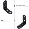 thumbnail image 3 of unbranded 20Pack Right Angle Bracket For DIY Projects Black Stainless Steel, 3 of 6