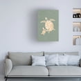 thumbnail image 2 of Trademark Fine Art Sarah Manovski  Gold Sage Green Turtles Canvas Wall Art, 2 of 4