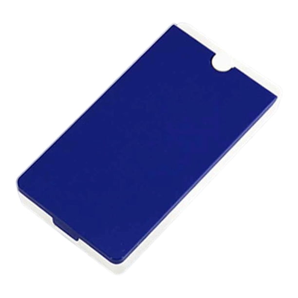 Paleta de acuarela giratoria de 13,9 x 7,2 cm, latas de acuarela, bandeja de mezcla con 28 compartimentos Azul