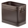 thumbnail image 1 of Bote de basura mDesign Oscar Collection, metal bronce, pequeño, 1 of 4