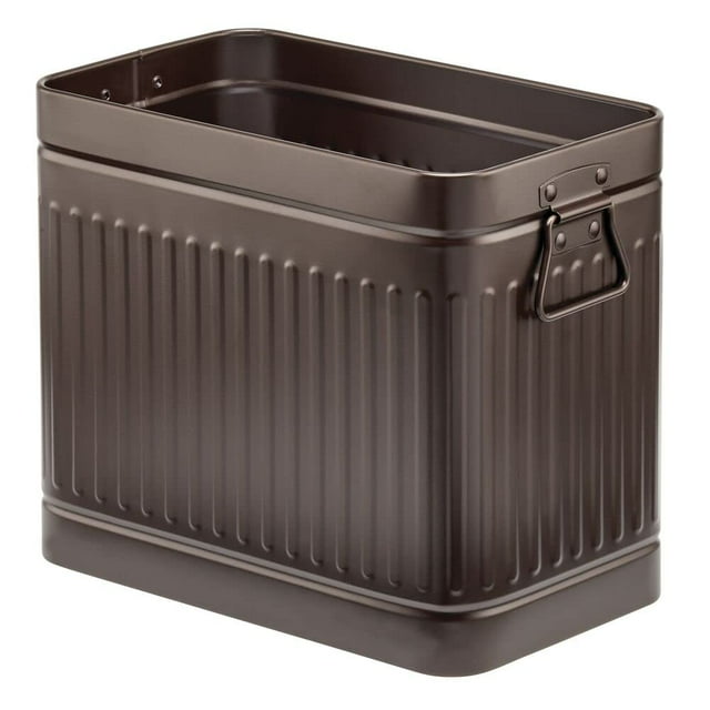 Bote de basura mDesign Oscar Collection, metal bronce, pequeño