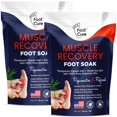 thumbnail image 1 of Foot Soak Foot Cure para aliviar los músculos con sales de Epsom, 480 ml, 2 unidades, 1 of 8