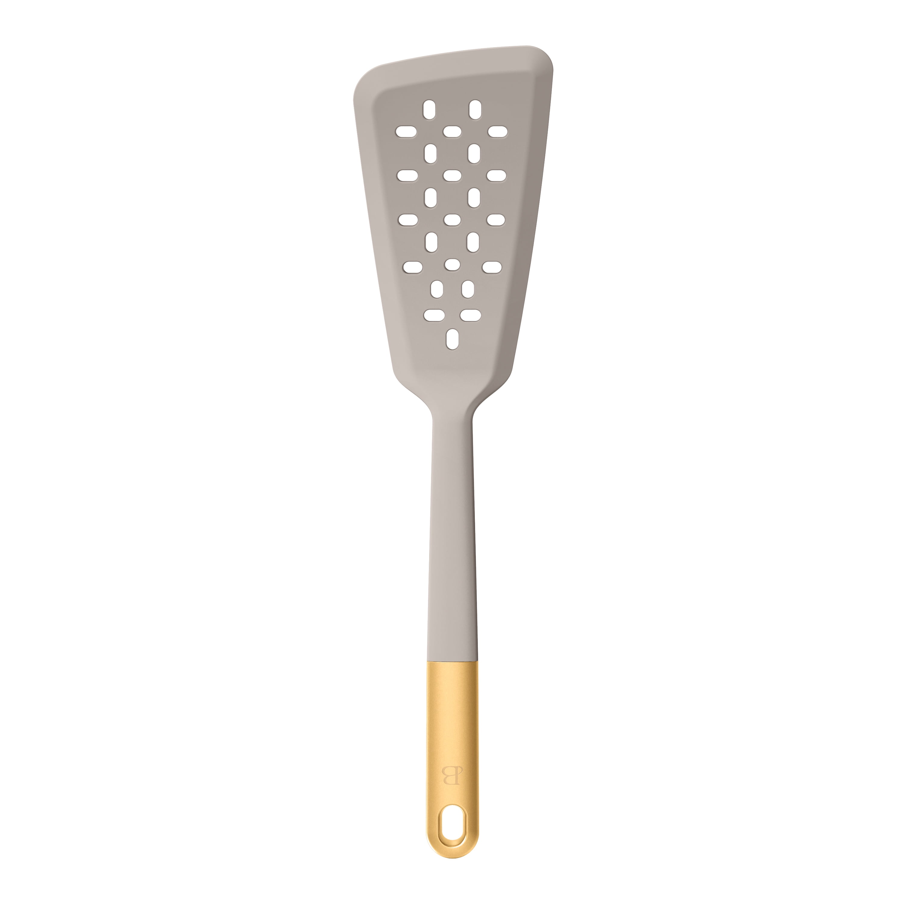 Beautiful 3-Piece Silicone Kitchen Utensil Tool Set, Porcini Taupe by Drew Barrymore