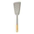thumbnail image 5 of Beautiful 3-Piece Silicone Kitchen Utensil Tool Set, Porcini Taupe by Drew Barrymore, 5 of 8