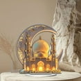 thumbnail image 4 of Herunwer Ramadan Decorations 2D Flat Acrylic Eid Mubarak Ramadan Table Sign Ramadan Moon Maid Ornament for Muslim Party Tabletop Decor Islamic Gifts, 4 of 6
