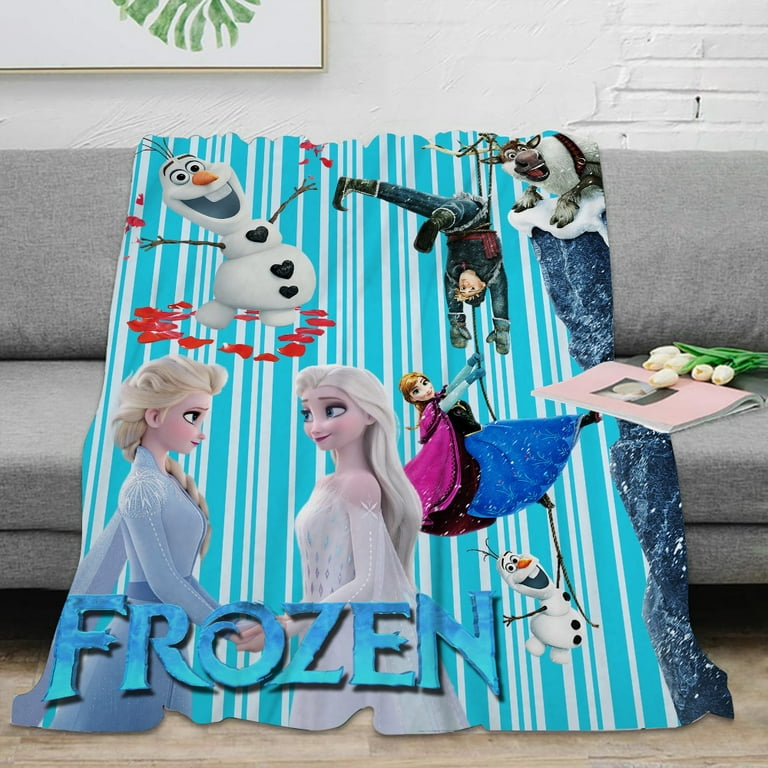 Frozen Olaf Blanket 52x59 inch Fuzzy Super Soft Throw Blankets for Couch Bed Sofa Cozy Plush Fleece Blanket Alternative 620 59x79 F