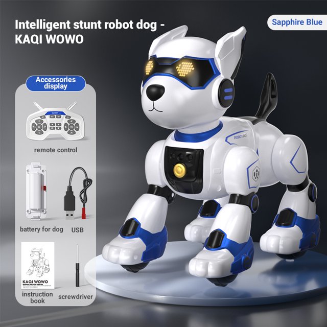 JJRC R27 Remote Control Robot Dog Intelligent Interactive Puppy 2.4 Ghz Remote Voice Control Intelligent Robot Dog Boy Gift Toys