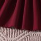 thumbnail image 3 of Vestido de manga larga con cuello redondo para niña, color liso, cuello redondo, manga A, con volantes, para bebés y niños pequeños, vestido informal de poliéster para niña., 3 of 8