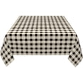 thumbnail image 4 of Square Tablecloth 52 x 52 Inch, Beige Buffalo Check Plaid Tablecloth Square Stain and Wrinkle Resistant Tablecloth Fabric Table Cloth for Kitchen Dining Picnic Party Home Decoration, 4 of 8