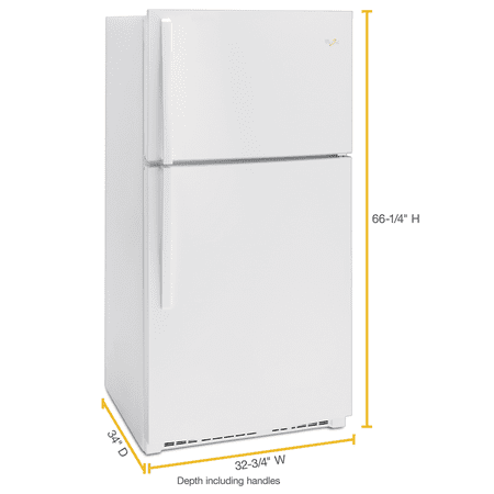 Whirlpool - 21.3 Cu. Ft. Top-Freezer Refrigerator - White