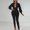Black, variant on TAIAOJING Women's Casual Long Sleeve Jumpsuits Slim Zipper Stretch Shiny Nightclub Jumpsuit