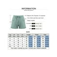thumbnail image 2 of YAGHYAGH Womens Cotton Linen Summer Beach Hot Pants Elastic Waist Shorts, 2 of 2