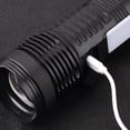 thumbnail image 6 of strola Toys Rechargeable Tactical Flashlight High Lumens, P50 LED Zoomable USB-C with Digital Display, 5 Modes Weather-Resistant Handheld Light for Camping Hiking Emergency, 6 of 8