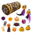 thumbnail image 2 of Halloween Cat Channel Toy Set Halloween 3 Way Tunnel Toys | Cat Toy Set For Rabbit Indoor Cats Halloween Three Channel Cat Toy Set Cat Sleeping Toy Channel, 2 of 7
