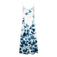 thumbnail image 4 of Azrian Summer Dresses 2023, Plus Size Women Dress Clearance Women's Fashion Casual Summer Pocket Sleeveless Lace Print V-Neck Dress, 4 of 5