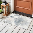 thumbnail image 5 of Lionfish Washable Small Entryway Area Rugs 2'x3', Watercolor Gradient Grey Blue Fishes Beige Texture Low Pile Throw Rug Non-Slip Sturdy Edge Binding Carpet for Front Door Floor Room Entry, 5 of 9