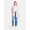 thumbnail image 2 of Time and Tru Women’s and Women’s Plus Super Soft Longline Cardigan Sweater, Lightweight, Size XS-4X, 2 of 5