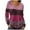 Purple, variant on qolati Womens Long Sleeve Shirts Trendy V Neck Color Block Basic Tshirt Lightweight Fall Casual Striped Tee Tunics Tops Brown M