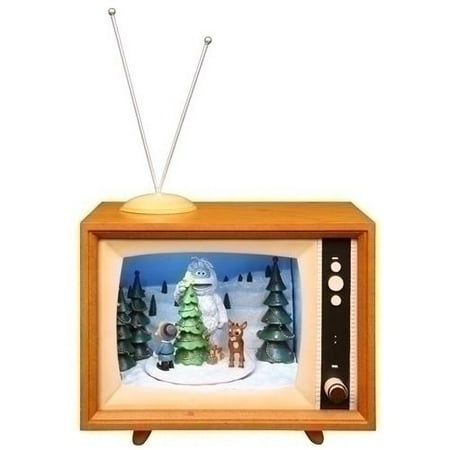 7 quot musical animated rudolph winter scene tv box christmas 7 quot musical animated rudolph winter scene tv box christmas