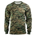 thumbnail image 3 of Rothco Long Sleeve Digital Camo T-Shirts - Woodland Digital Camo, Medium, 3 of 3