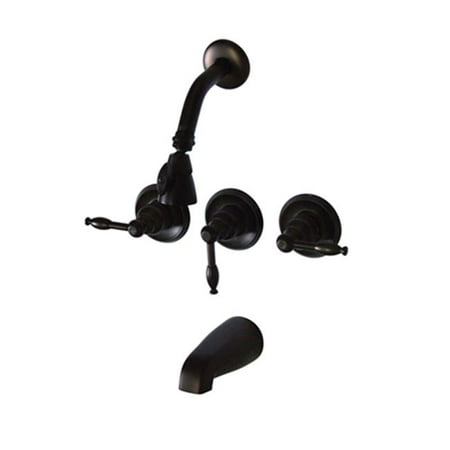 Kingston Brass Kb235kl Tub Shower Faucet With 3 Handles Oil