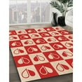 thumbnail image 3 of Ahgly Company Machine Washable Indoor Rectangle Transitional Red Area Rugs, 2' x 5', 3 of 7
