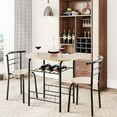 thumbnail image 1 of Gymax 3 Piece Dining Set Home Kitchen Furniture Table and 2 Chairs Natural, 1 of 10