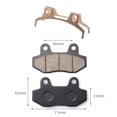 thumbnail image 1 of Motorcycle Brakes Front Rear Disc Brake Pads Shoes with Separation Spring for GY6 50cc 125cc CBX  Scooter Moped, 1 of 3