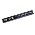 thumbnail image 2 of 2pcs 3.7L Cyclone Emblems 3D Badge Replacement for 2011-2020 Mustang V6 3.7L Cyclone Decal (Chrome/Blue), 2 of 6