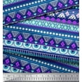 thumbnail image 3 of Soimoi Cotton Poplin Fabric Aztec Geometric Printed Craft Fabric by The Yard 56 Inch Wide, 3 of 3