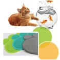 thumbnail image 3 of Alfombrilla para arena para gatos, mantel individual para mascotas, alfombrilla para el suelo para gatos, alfombrilla para arena, alfombrilla para inodoro para gatos, alfombrilla para arena para gatos, Figura 8 (azul claro) oso de fresa Electrónica, 3 of 5