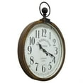 thumbnail image 2 of Yosemite Home Decor Kensington Station Engineered Wood Wall Clock in Off White, 2 of 8