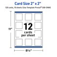 thumbnail image 6 of Avery 2" x 2" Cards, Gold & Navy Border with Florals, 120 ct, 6 of 11