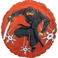 thumbnail image 6 of Stealth Ninja Party Supplies 8th Birthday Balloon Bouquet Decorations 12 piece kit, 6 of 9
