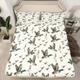 thumbnail image 2 of Feelyou Rustic Animal Kids Bed Sheets, Woodland Wildlife Duck King Sheets, 4pcs, 2 of 7